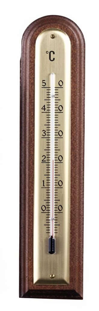 Termometro Legno Noce Arrotondato Scuro 183 MMX43 Molletherm - 2