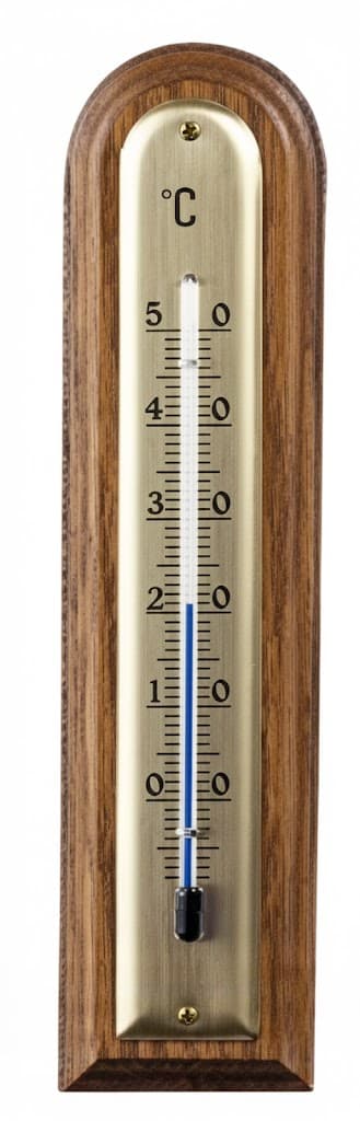 Termometro Legno Noce Arrotondato Chiaro 144 MMX40 Molletherm - 2
