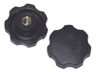 Volantino con Bussola in Ferro Filettata in ABS Nero Ø Volantino Cod 400879 - 2