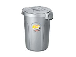 Bidone Multiuso Jerry in Polipropilene 23 l Silver 37 CMX32X46H 2 Pezzi - 2