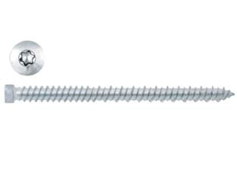 Viti per Calcestruzzo Testa Cilindrica Torx Zincata Bianca Ø 7,5 Cod 267953 – Ambrovit