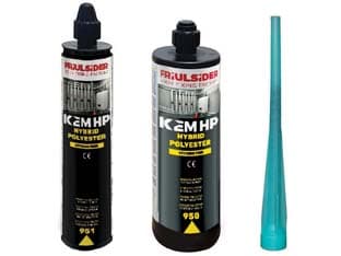 Ancorante Chimico Resina Poliestere Kem HP Hybrid 300 ml 6 Pezzi - 2