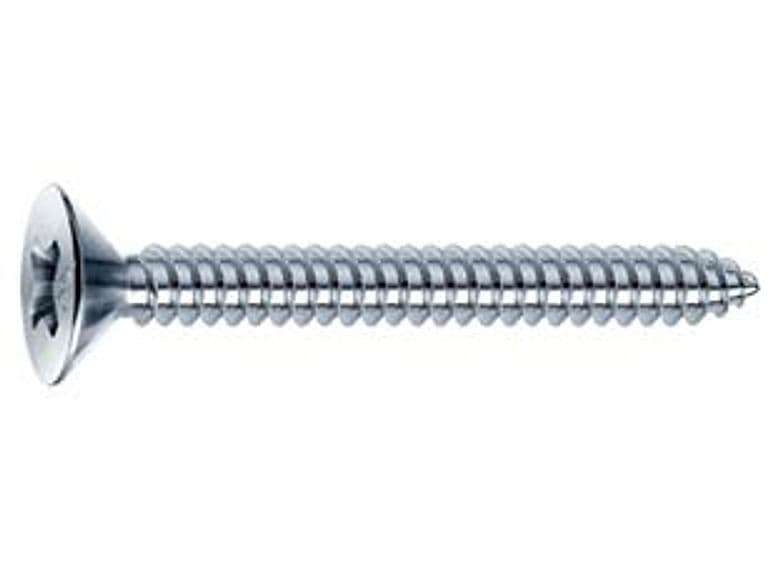 Viti Autofilettanti Testa Svasata Piana Acciaio Zincato Bianco Ø Cod 10962 – Mustad