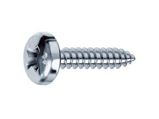 Viti Autofilettanti Testa Cilindrica Acciaio Zincato Bianco Ø 4,8 Cod 40228 - 2