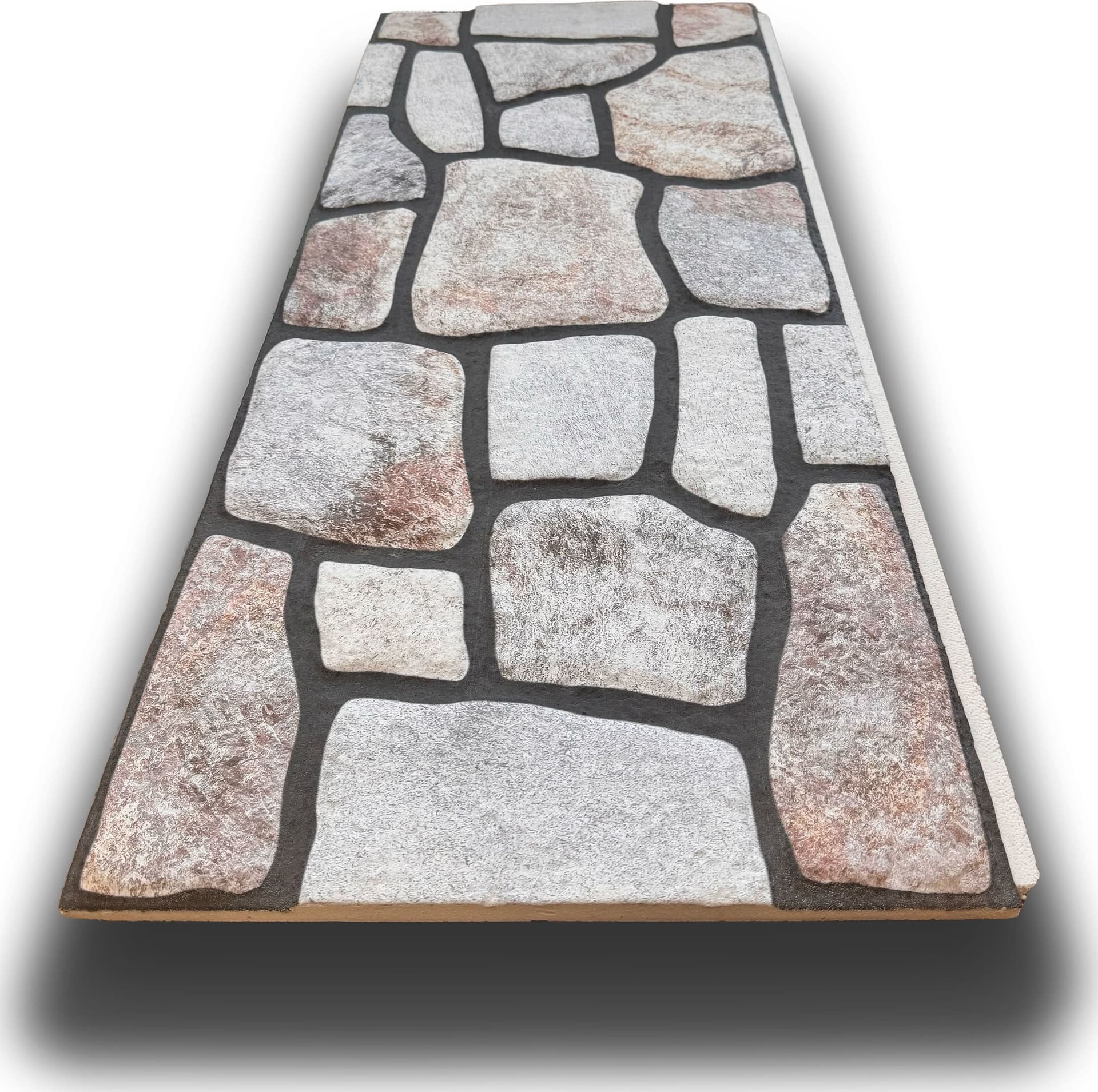 CAPPOTTO esterno - interno isolante in STYROFOAM 3D spess. 3,5cm (120x50cm) con resine e malta Pietra levigata in Pannelli a muro 3D Eternal Parquet - Ariano Irpino, commercioVirtuoso.it