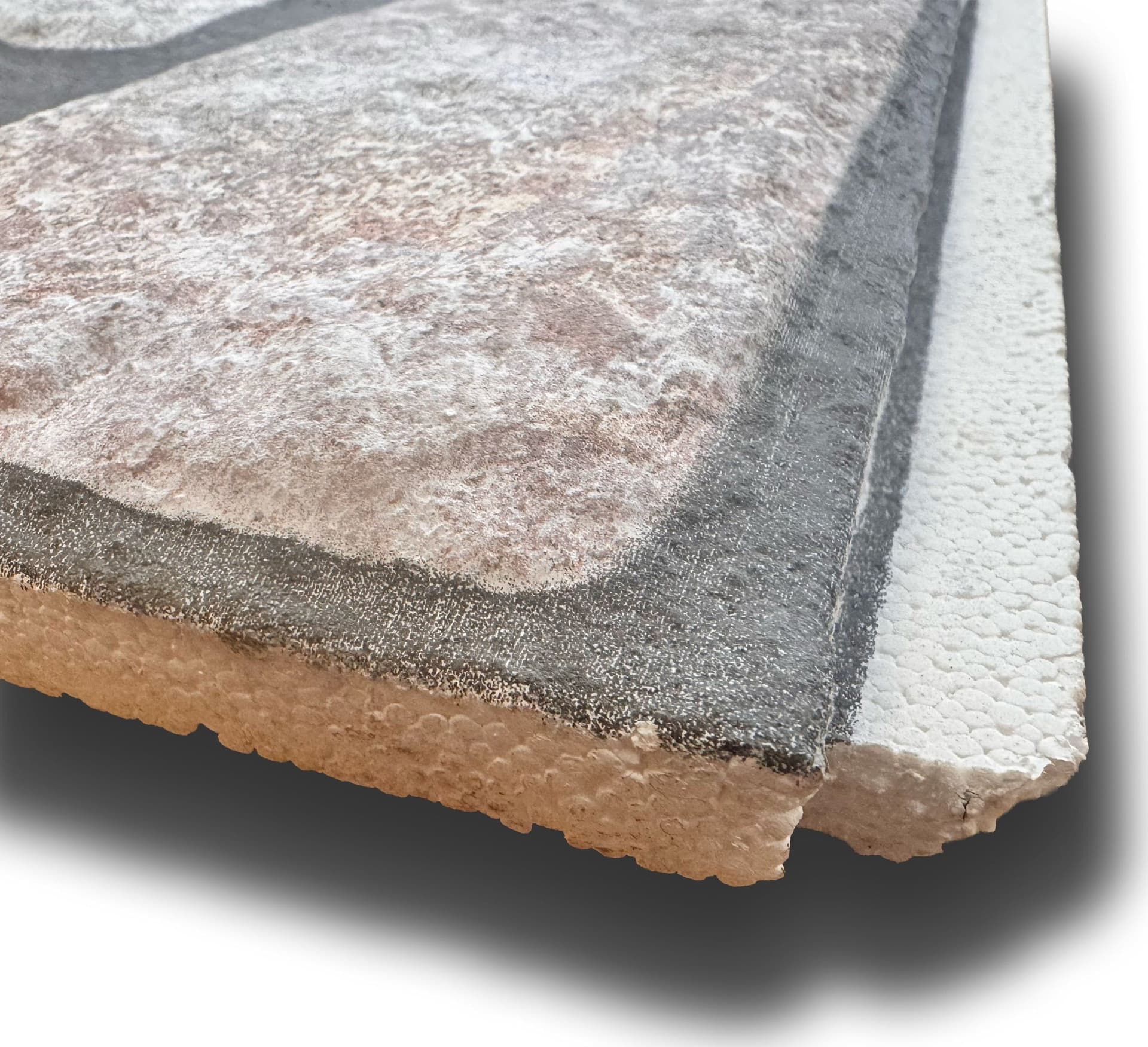 CAPPOTTO esterno - interno isolante in STYROFOAM 3D spess. 3,5cm (120x50cm) con resine e malta Pietra levigata in Pannelli a muro 3D Eternal Parquet - Ariano Irpino, commercioVirtuoso.it