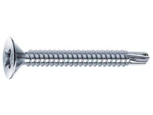 Viti Autoperforanti Testa Svasata Piana Acciaio Zincato Bianco Ø Cod 131018 - 2