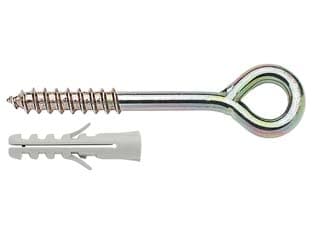 Ancorante per Ponteggi con Tassello in Nylon e Occhiolo Zincato Cod 442947 - 2