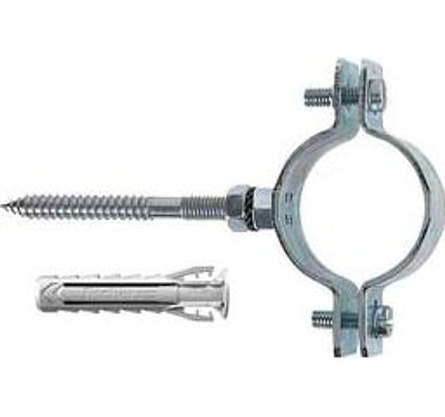 Collari Pesanti in Acciaio Zincato per Tubi Cpt 1/2 P Tubi Ø 19 mm 10 Pezzi - 2