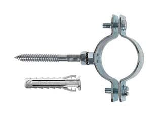 Collari Pesanti in Acciaio Zincato per Tubi Cpt ½ P Tubi Ø 19 mm 10 Pezzi - 2