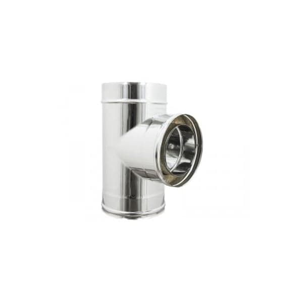 Raccordo Doppia Parete a T 90 ° Ee ? 80 x 130 mm - 2