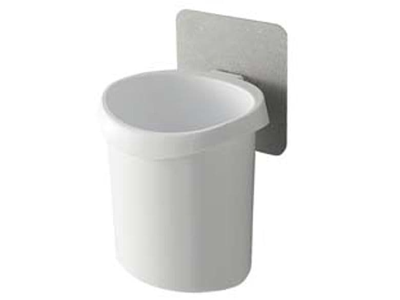 Portaspazzolino Bagno in ABS 100 MMX90X134 Bianco Aglaia 3 Pezzi - 2