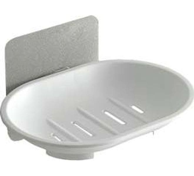 Portasapone Bagno in ABS 130 MMX97X75 Bianco Aglaia 4 Pezzi
