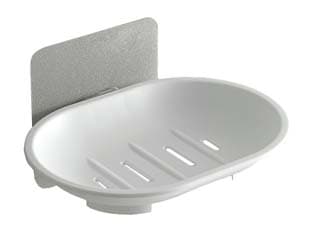 Portasapone Bagno in ABS 130 MMX97X75 Bianco Aglaia 4 Pezzi - 2