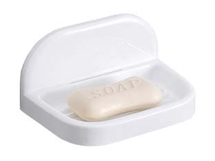 Portasapone Bagno in PP 148 MMX95X75 Bianco Aglaia 3 Pezzi - 2