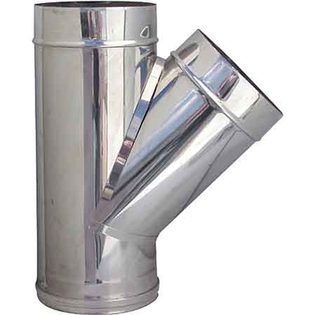 Raccordo Braga a 135 ° per Canne Fumarie Ee ? 120 mm - 2