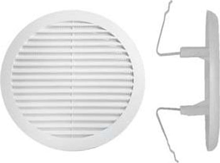 Griglia Aerazione Tonda con Molla in Plastica Ø 80 mm 125 10 Pezzi
