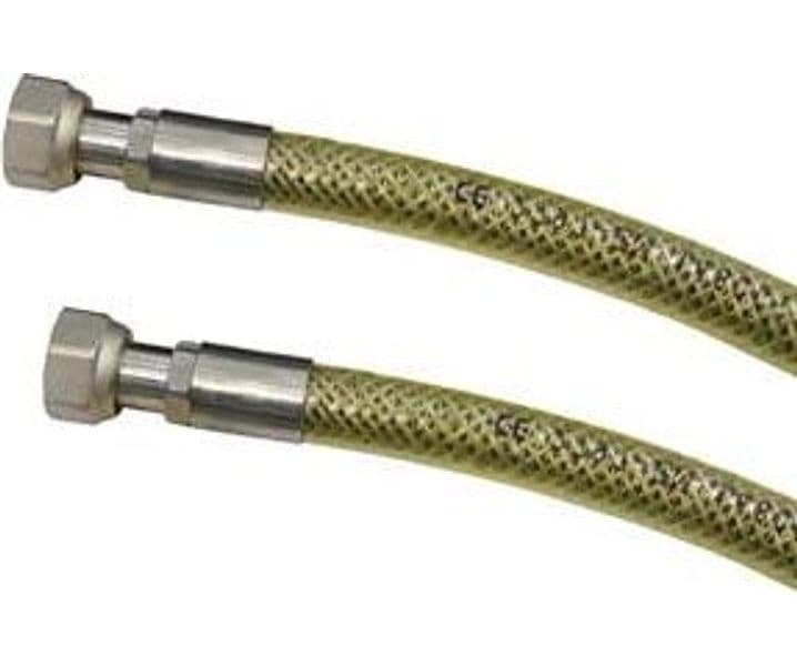 Tubo Gas Flessibile in Acciaio Inox con Guaina Ff 100 cm