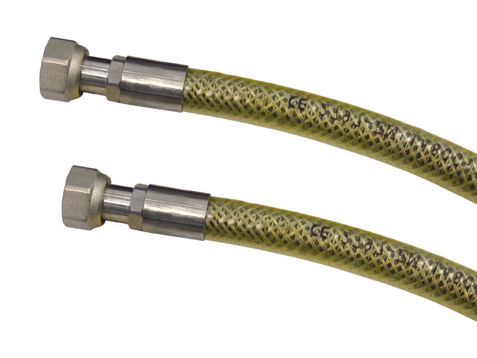 Tubo Gas Flessibile in Acciaio Inox con Guaina Ff 150 cm - 2