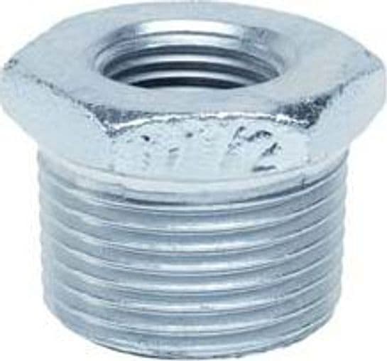 Riduzione Esagonale Ghisa Zincata m 1 1/2 F 1 1/4 5 Pezzi