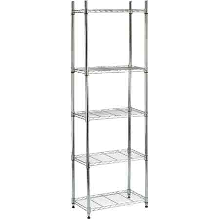 Scaffale in Metallo Cromato 3 Ripiani Cm 60X35X90H - 2