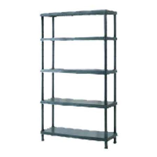Scaffale in Resina Fisso Cm 30 x 80 x 188H 5 Ripiani Portata 225 kg - 2