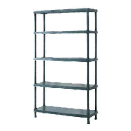Scaffale in Resina Fisso Cm 30 x 80 x 188H 5 Ripiani Portata 225 kg - 2