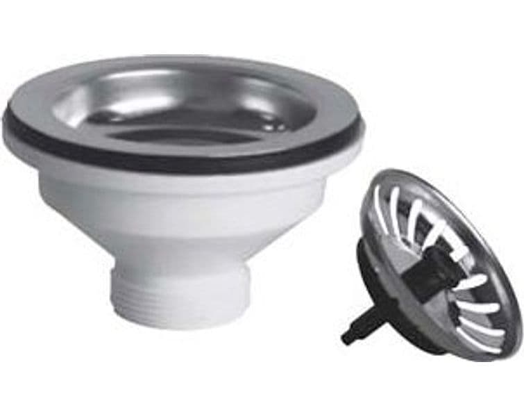 Piletta Moplen con Tappo Scattino Basket 11 2 per Lavelli Inox e Sintetici - 2
