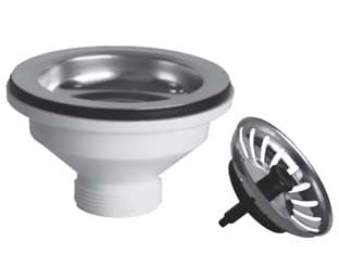 Piletta Moplen con Tappo Scattino Basket 11 2 per Lavelli Inox e Sintetici - 2