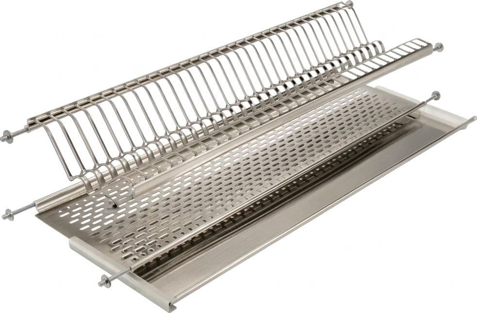 Scolapiatti Incasso Acciaio Inox 86 cm - 2