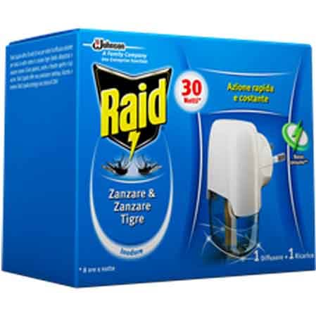 Raid Diffusore Liquido Antizanzare Base con 1 Ricarica Johnson - 2