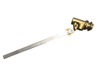 Galleggiante Corpo in Ottone con Asta Piatta Inox m ½ 400 mm Ø 10 mm - 2