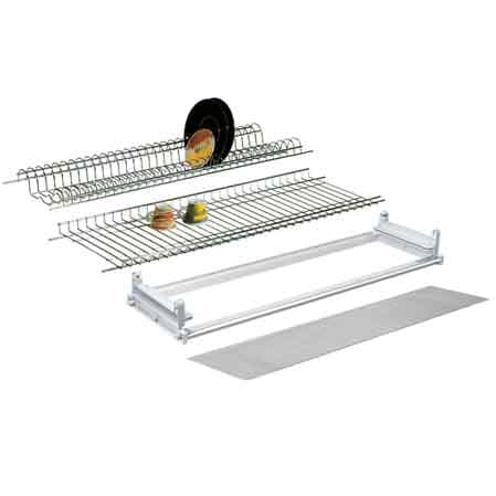 Scolapiatti in Alluminio in Kit 76 cm - 2