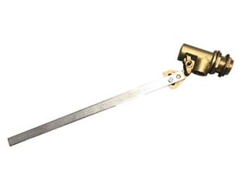 Galleggiante Corpo in Ottone con Asta Piatta Inox m 3/4 300 mm Ø 8 mm - 2