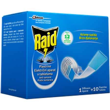 Raid Base per Piastrine Antizanzare Base con 10 Piastrine Johnson - 2