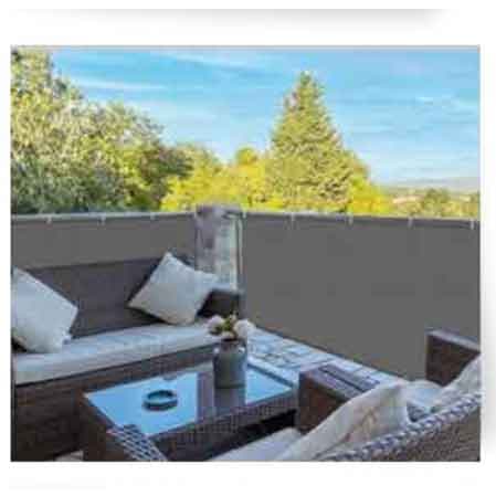 Frangivista in PVC Cm 90 x 300 Ideal Star Colore Grigio Verde - 2
