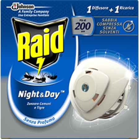 Raid Diffusore Antizanzare Night & Day Base con 1 Ricarica Johnson - 2