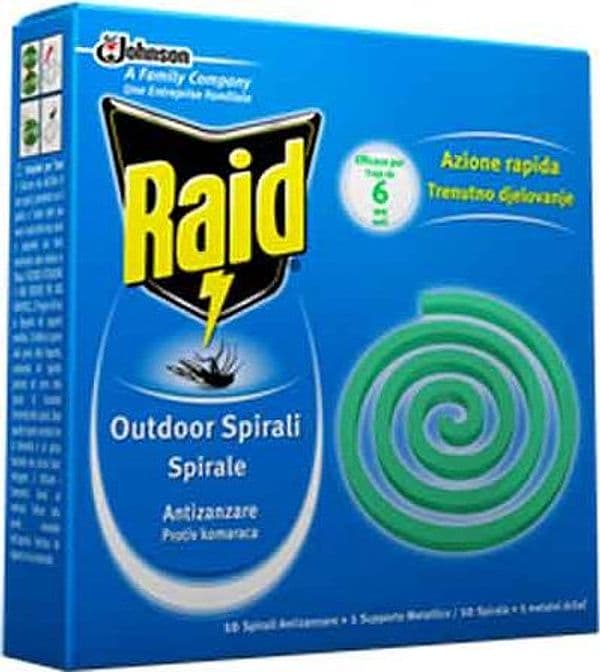 Raid Spirali Antizanzare Johnson 10 Pezzi - 2