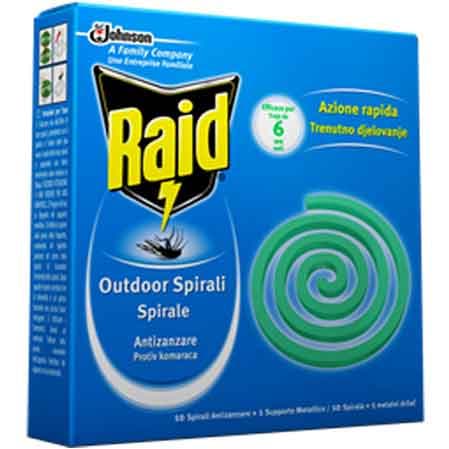 Raid Spirali Antizanzare Johnson 10 Pezzi - 2