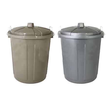 Bidone per Rifiuti Bin Ø 44XH 54 cm 50 l Col Silver - 2
