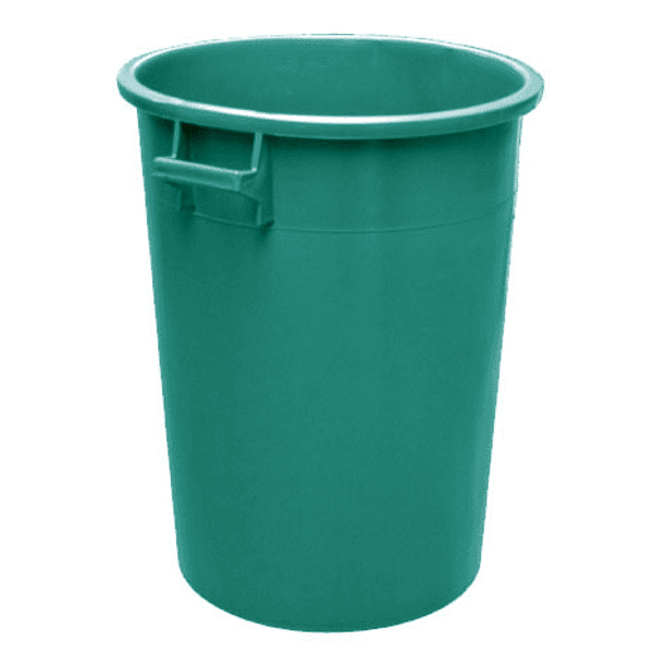 Bidone per Rifiuti Verde 50 l Ø 40X47,5H - 2