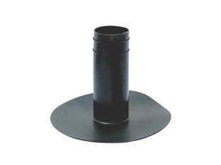 Bocchettone di Scarico Tondo in Tpv Nero Ø 80 mm - 2