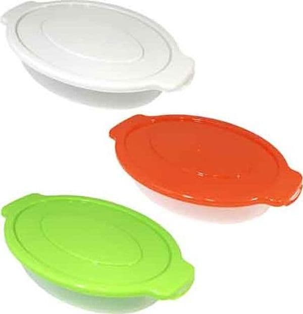 Kit Contenitori Ovali Big 1,15 l 22 x 16 cm 3 Pezzi - 2