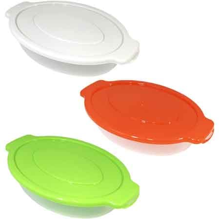 Kit Contenitori Ovali Big 1,15 l 22 x 16 cm 3 Pezzi - 2