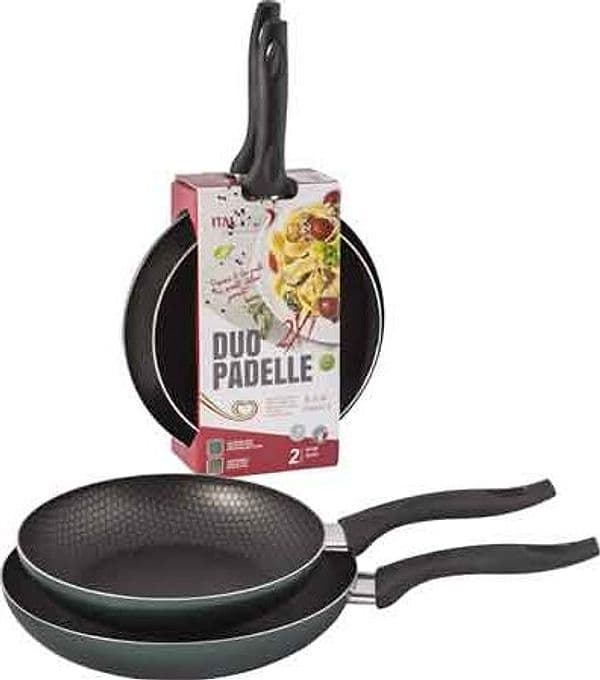 Kit Padelle Black Line 28 x 24 cm Pentalux Set 2 Pezzi - 2