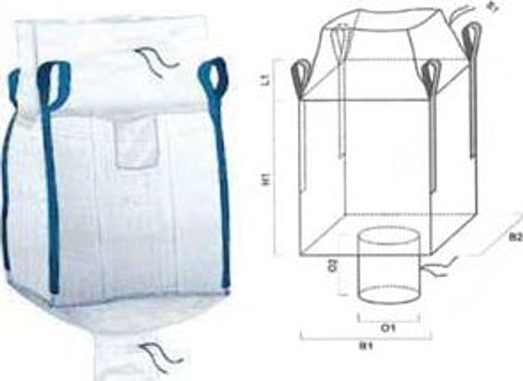 Saccone in Polipropilene Valvola di Scarico+ Bocca Caramella 90 CMX90X120 - 2