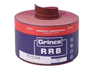 Carta Resinata al Corindone Rrb con Velcro Grana 180 25 m - 2