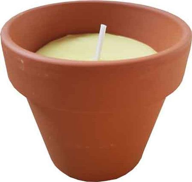 Kit Candele alla Citronella in Terracotta Ø Cm 6 x 6H 6 Pezzi - 2