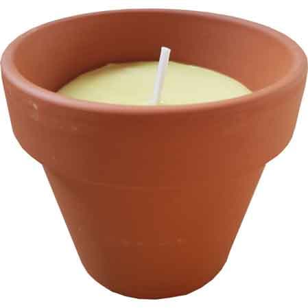 Kit Candele alla Citronella in Terracotta Ø Cm 6 x 6H 6 Pezzi - 2