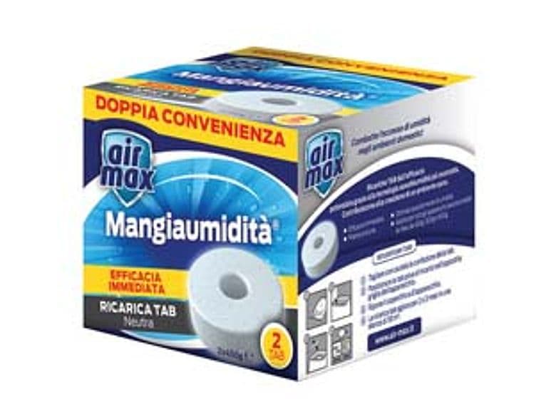 Airmax Assorbiumidita' Ricarica Tab Neutra 2 Ricariche 450 G. Ciascuna - 2